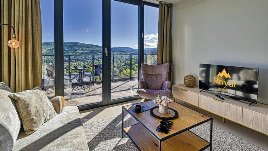 Apartament wakacyjny dla 4 osób, z balkon i sauna, zwierzęta dozwolone w Świeradów-Zdrój