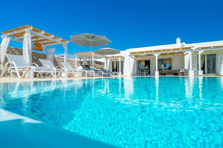 Ferienhaus für 7 Personen, mit Ausblick und Garten auf Rhodos