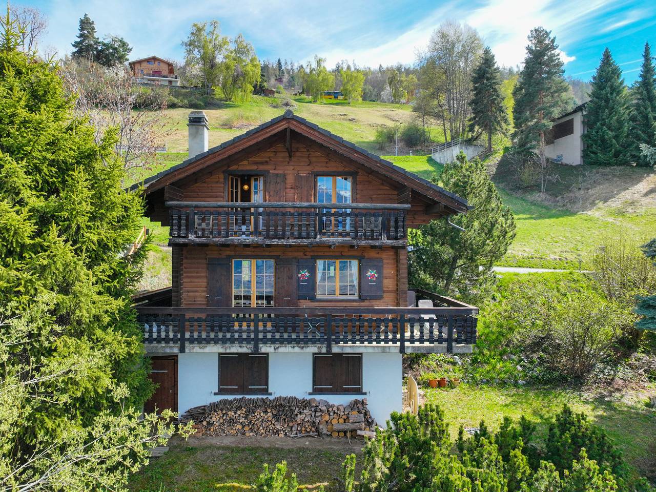 Chalet Le Trèfle in Les Agettes, Walliser Alpen