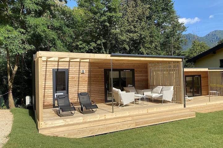 Chalet für 4 Personen, mit Pool und Garten, mit Haustier am Gardasee