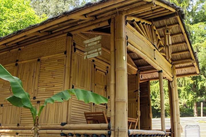 Blockhütte für 2 Personen, mit Whirlpool und Garten - 1