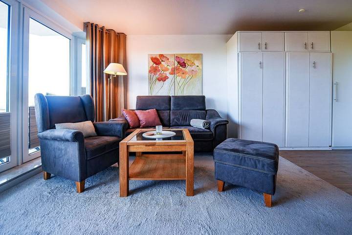 Ferienwohnung für 2 Personen, mit Ausblick und Balkon sowie Sauna, mit Haustier in Duhnen - 3