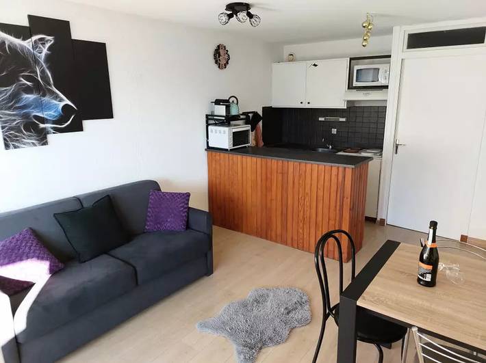 Studio pour 4 personnes, avec balcon