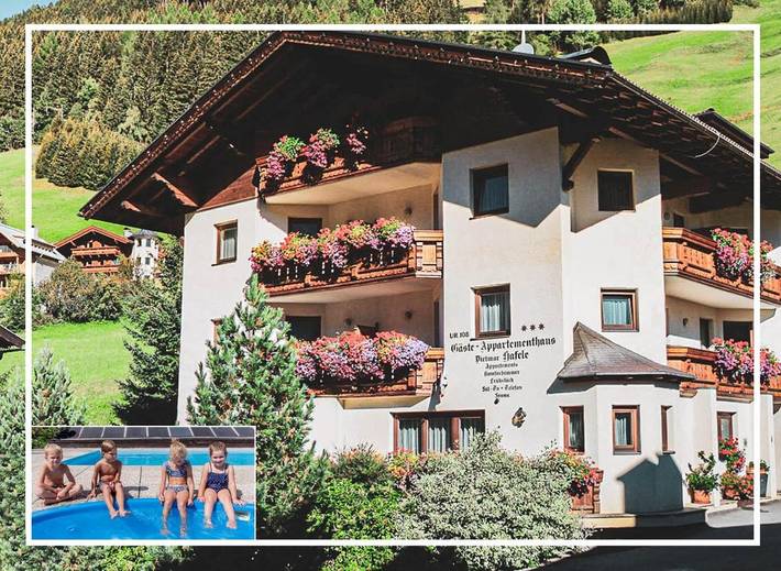 Ferienwohnung für 2 Personen, mit Sauna und Pool sowie Garten und Ausblick