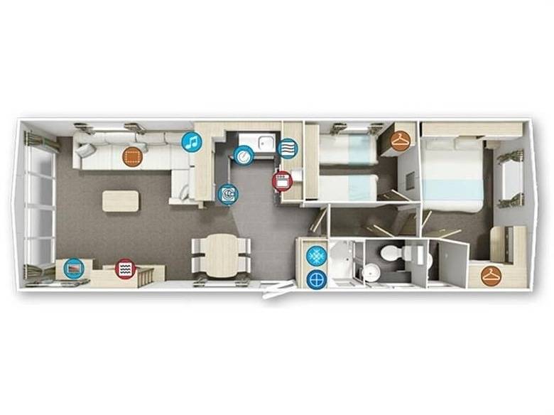 Apartamento vacacional entero, Mobilheim 1 Möwe in Mücheln (Geiseltal), Saale-Unstrut