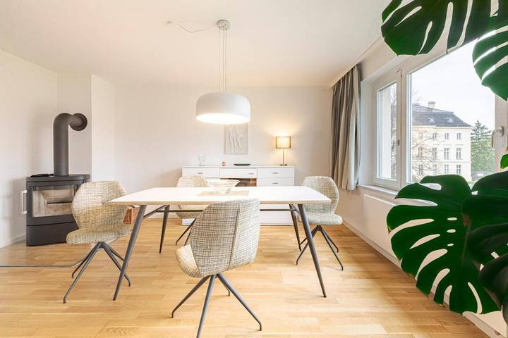 Ferienwohnung für 2 Personen, mit Terrasse und Garten sowie Ausblick