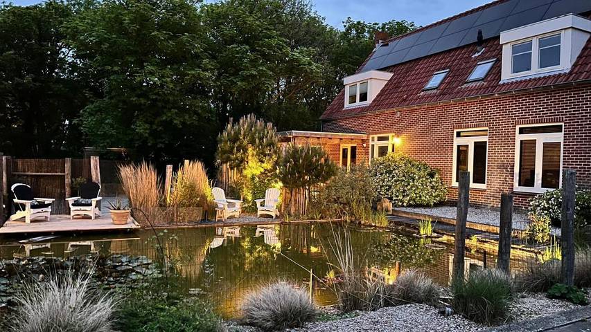Chambre d’hôte pour 2 personnes, avec vue ainsi que jardin et sauna à Zoutelande