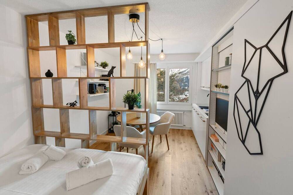Ganze Wohnung, Élégant studio à proximité des pistes et des bains in Leukerbad, Leukerbad & Umgebung