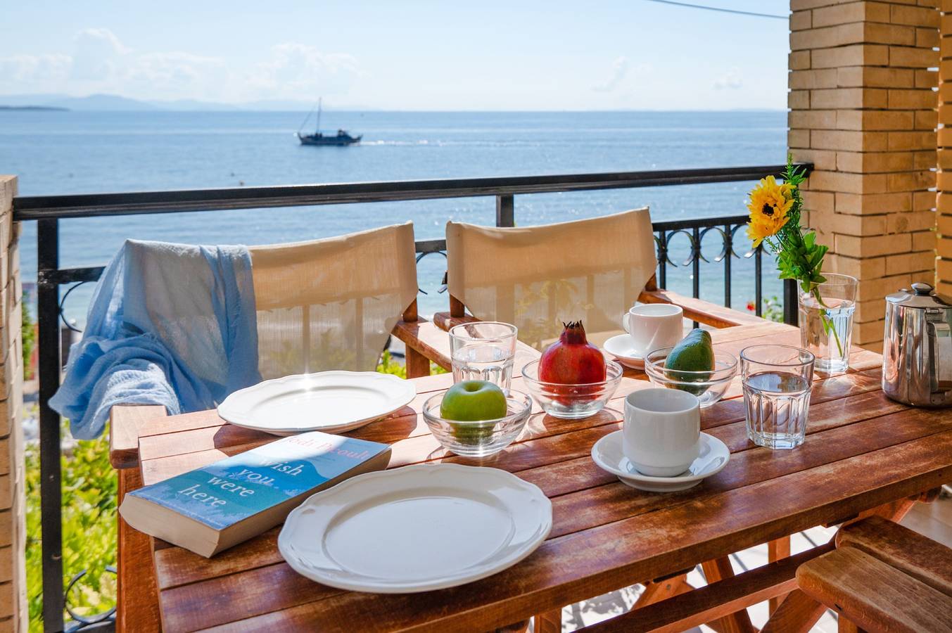 Appartement entier, Chrissa Beach front Apartment in Katavolos, Corfou