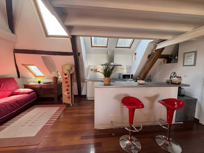 Gîte pour 4 personnes, avec vue sur le lac, animaux acceptés dans Plage Saint Goustan Le Croisic