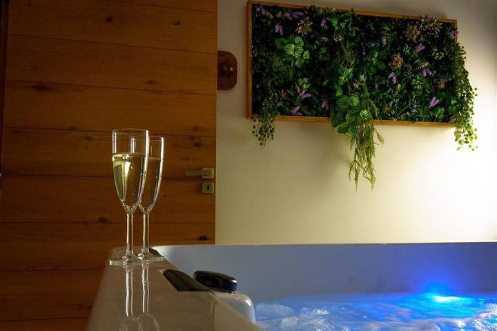 Gîte pour 4 personnes, avec sauna et jacuzzi ainsi que jardin et terrasse à Les Granges-Gontardes