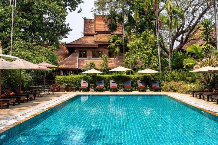 Resort für 3 Personen, mit Garten und Ausblick sowie Pool und Kinderpool - 1