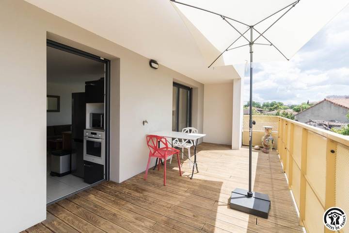 Gîte pour 3 personnes, avec balcon/terrasse et terrasse à Toulouse - 2