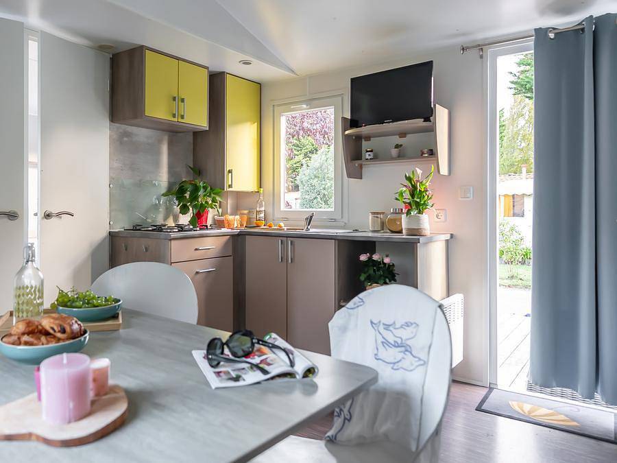 Camping Bontempo Village Piriac - Mobilhome 6 personas - Comodidad - Tv in Piriac-sur-Mer, Côte de Jade