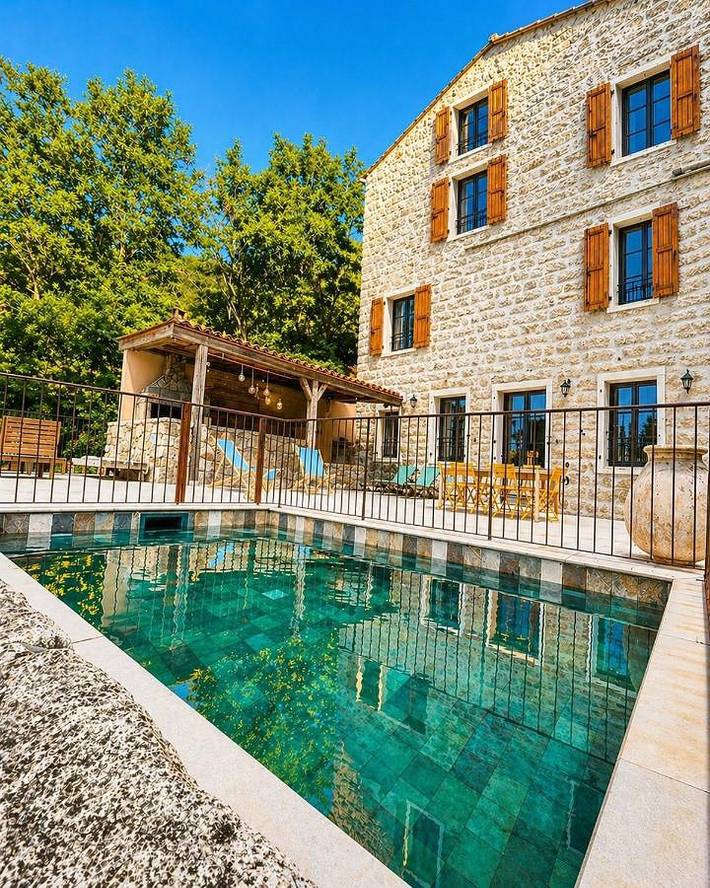 Maison de vacances pour 5 personnes, avec vue ainsi que balcon et piscine, adapté aux familles