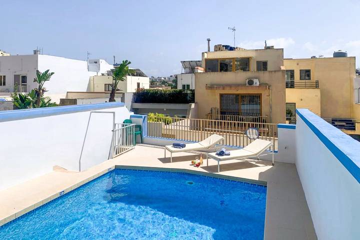 Ferienwohnung für 4 Personen, mit Terrasse und Pool auf Malta
