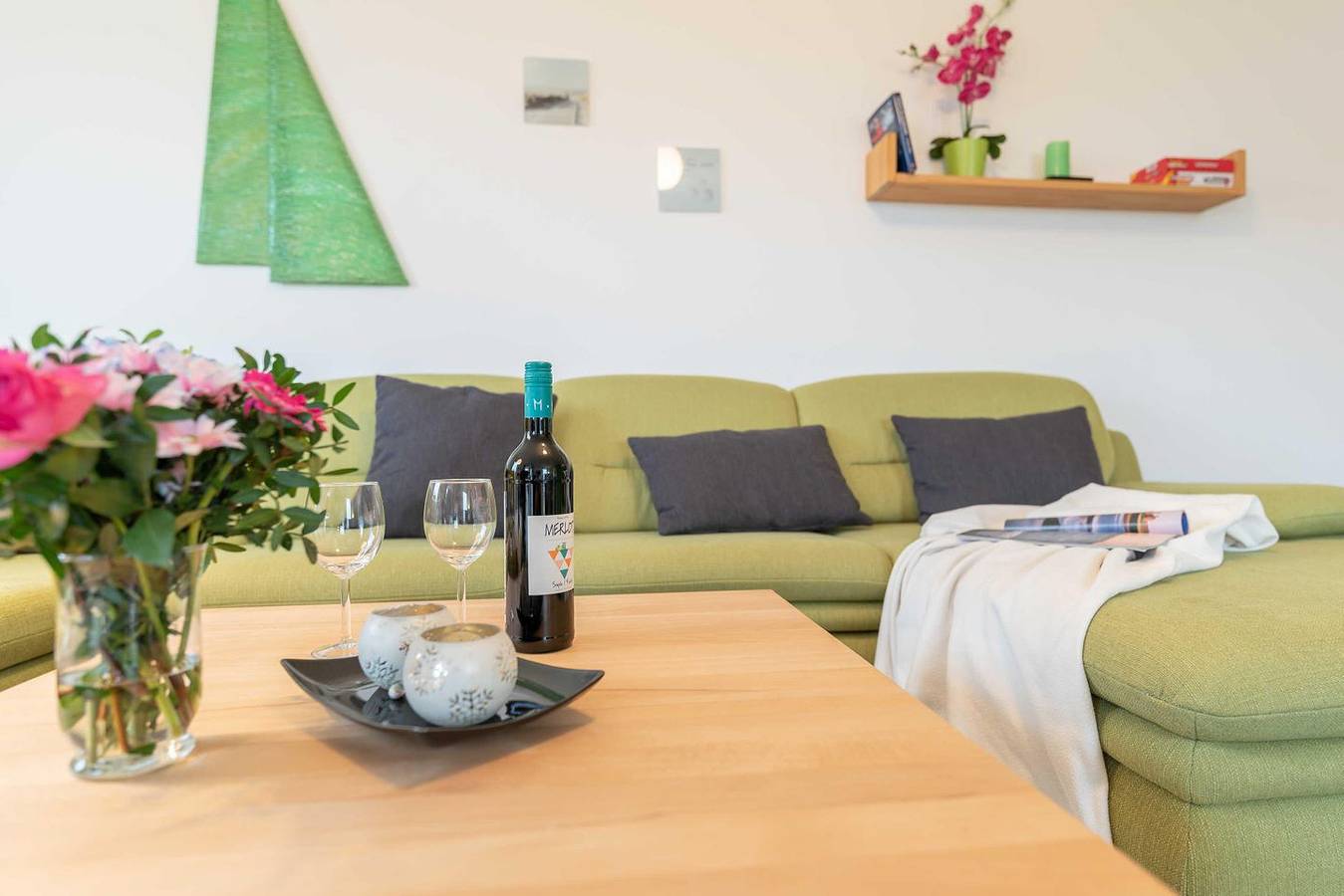 Ganze Wohnung, Haus Calmsailing We 1.4 mit Balkon, seitlichem Meerblick und Sauna in Börgerende in Börgerende, Börgerende-Rethwisch