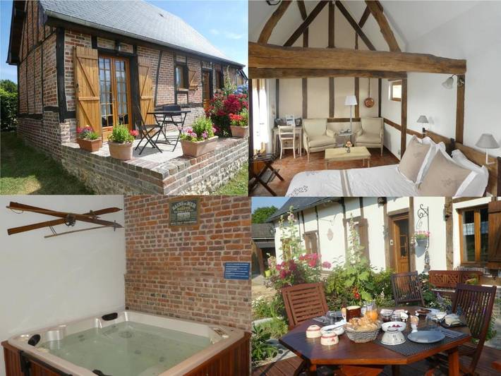 Chambre d’hôte pour 2 personnes, avec Balcon et Jacuzzi ainsi que Terrasse et Jardin