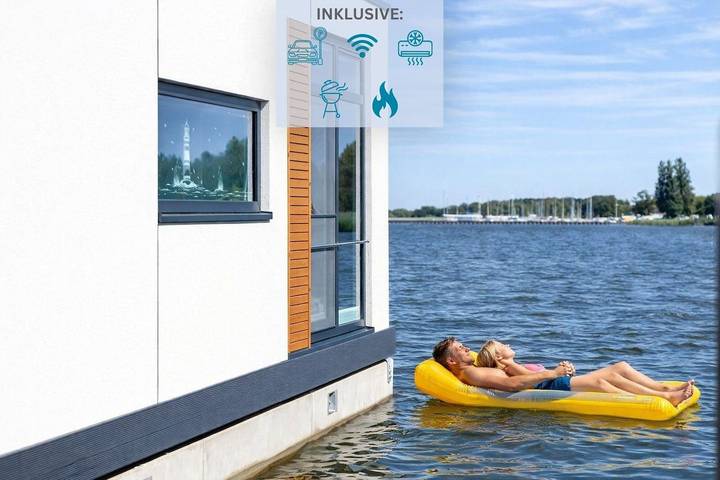 Ferienhaus für 6 Personen, mit Seeblick und Ausblick sowie Terrasse