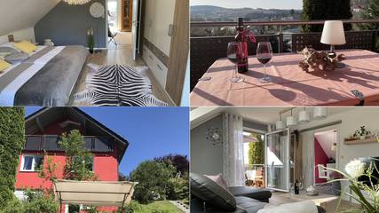 Ferienwohnung für 4 Personen, mit Ausblick und Garten in Schauenstein