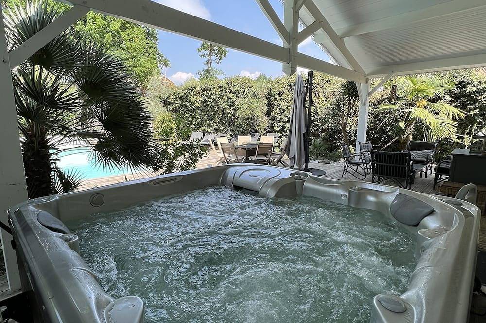 Promo Lège Cap Ferret 5 Minuten vom Meer entfernt, Familienvilla mit beheiztem Pool, 38 ° Spa in Lège-Cap-Ferret, Arcachon und Umgebung