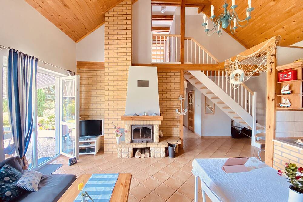 Ferienhaus bei Swinemünde an der Ostsee mit Whirlpool und Sauna auf dem Land in Kołczewo, Stettiner Haff