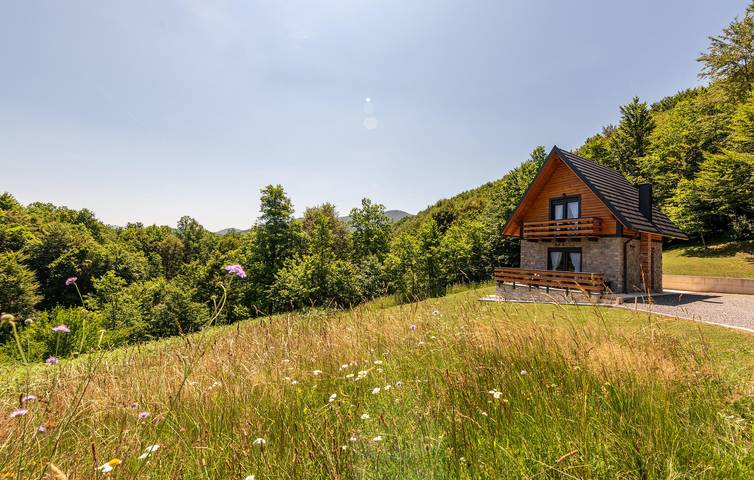 Charmante Ferienwohnung mit WLAN, Klimaanlage, Parkplatz, Terrasse und Grill in Prozor, Lika-Senj