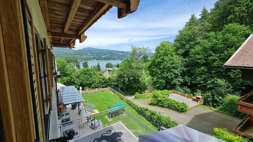 Ferienhaus für 2 Personen, mit Balkon und Terrasse sowie Garten und Ausblick in Schiefling am See