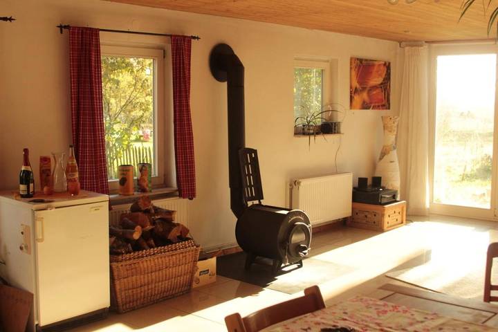 Ferienwohnung für 4 Personen, mit Balkon und Terrasse sowie Garten und Seeblick in Wendland