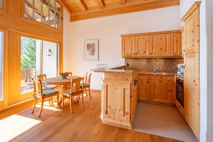 Ferienwohnung für 4 Personen, mit Garten und Balkon sowie Ausblick in Davos - 4