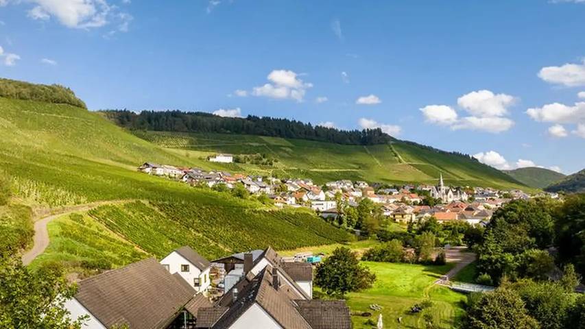 Ferienwohnung für 3 Personen, mit Balkon und Garten sowie Sauna