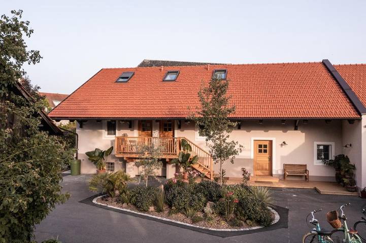 Ferienwohnung für 4 Personen, mit Garten und Ausblick