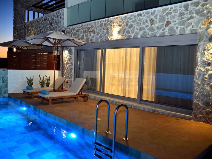 Ferienhaus für 2 Personen, mit Pool und Balkon sowie Garten auf Rhodos - 4