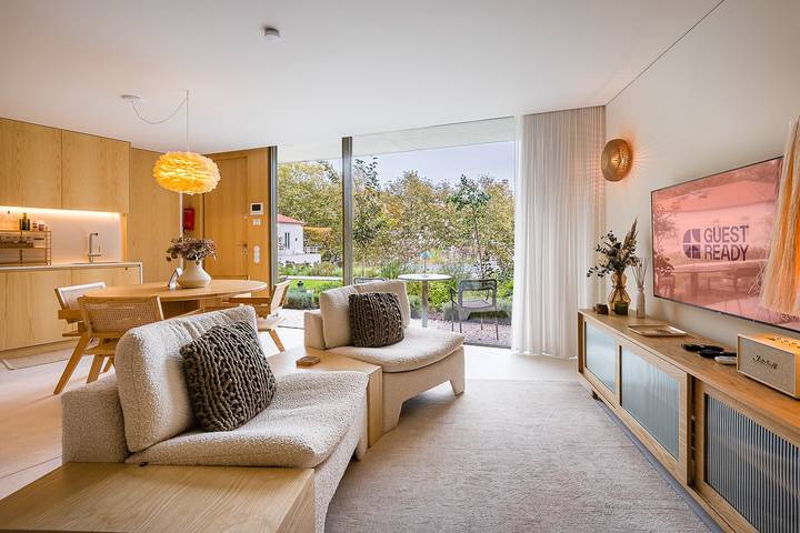 Apartamento estúdio para 2 pessoas, com jardim em Massarelos