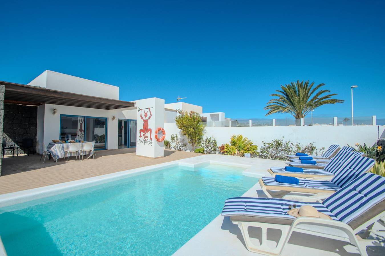 Casa El Guanche: Meerblick, privater Pool & Wlan in Playa Blanca in Playa Blanca, Yaiza