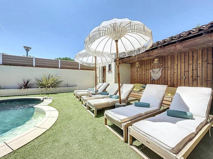 Gîte pour 3 personnes, avec piscine et jardin ainsi que jacuzzi et sauna à Castelnau-d'Estrétefonds - 4