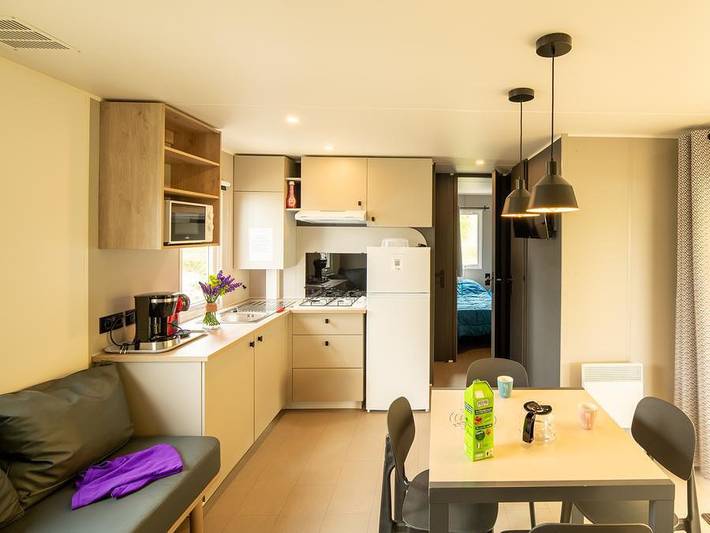 Mobil home pour 8 personnes, avec bassin pour enfant et piscine à Saint-Lô-d'Ourville - 4