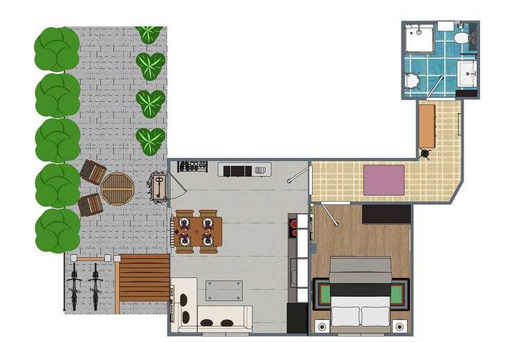 Ferienhaus für 2 Personen, mit Garten in der Saarschleife