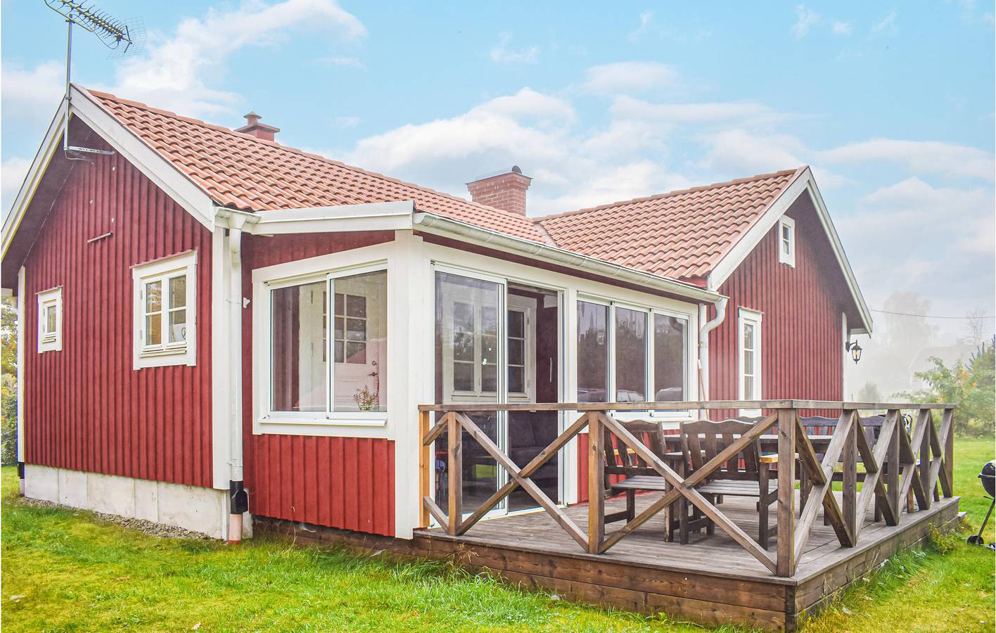 Hus för 6 Personer, med trädgård samt terass och utsikt