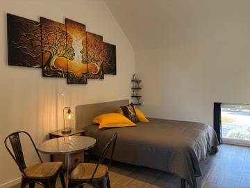 Gîte pour 2 personnes, avec jardin et vue à Boyer