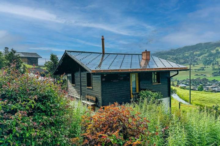 Chalet für 2 Personen, mit Terrasse und Garten sowie Ausblick