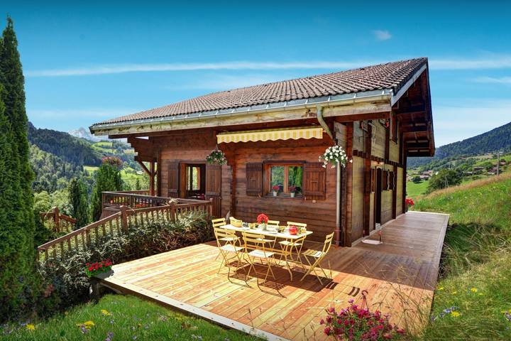 Chalet pour 9 personnes, avec Balcon ainsi que Terrasse et Jardin à Manigod - 4