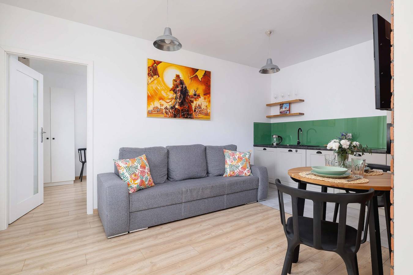 Cały apartament, Stylish Apartment with Balcony | 800 m to Market Square in Kazimierz (Kraków), Kraków