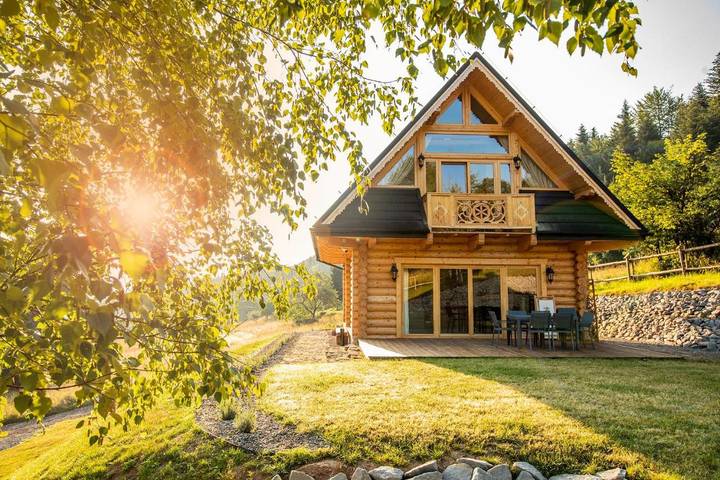 Apartament wakacyjny dla 8 osób, z ogród i widok w Stryszawa