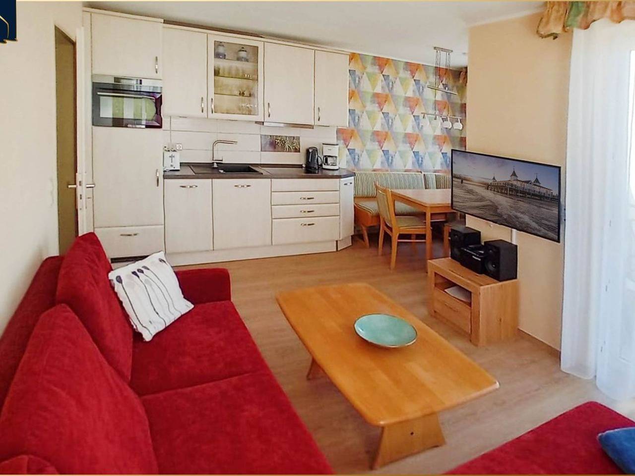 Ganze Ferienwohnung, Ferienwohnung Ferienidyll 11 - Gemütliche Ferienwohnung in Ahlbeck mit Meerblick und Balkon auf Usedom in Drei Kaiserbäder, Heringsdorf