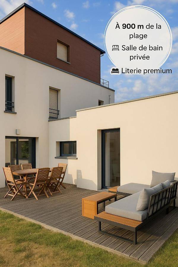 Villa pour 8 personnes, avec jardin, animaux acceptés à Dinard