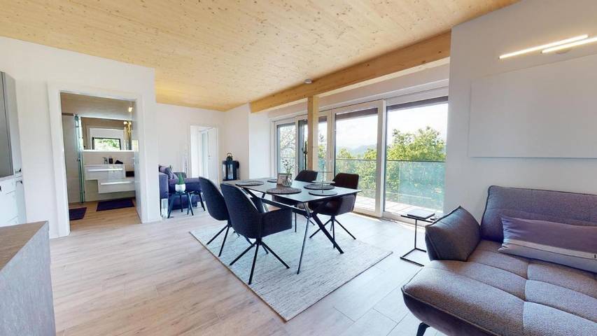 Ferienhaus für 3 Personen, mit Terrasse und Garten sowie Ausblick, mit Haustier