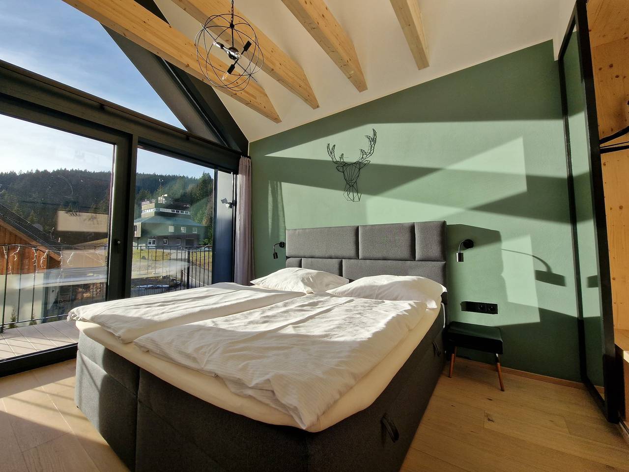 Ganze Wohnung, Wohnung in Krkonoše mit Bergblick in Pec pod Sněžkou, Region Trautenau