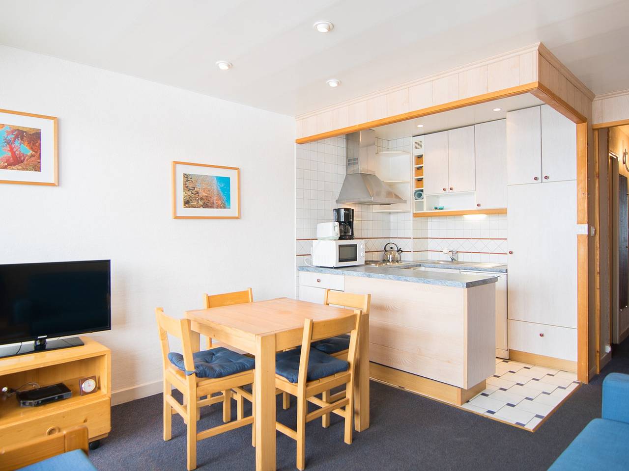 Entire studio, Southwest studio, ski-in/ski-out, wifi included in Tignes, Massif de la Vanoise