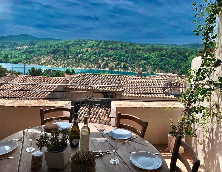 Appartement de vacances pour 6 personnes, avec Terrasse ainsi que Vue sur le lac et Vue